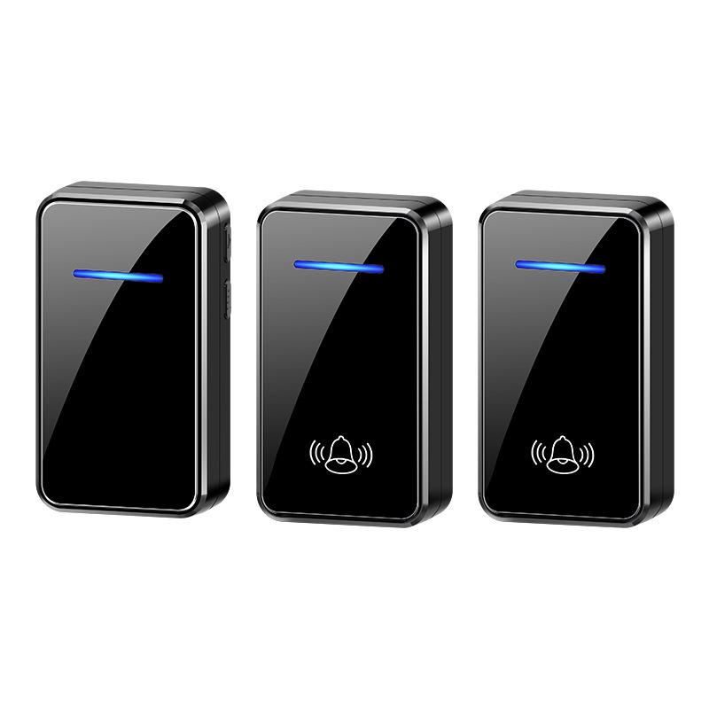 Wireless Doorbell with Digital Music for Smart Homes – Remote Control & Elderly Caller, European Standard, Dual Function.