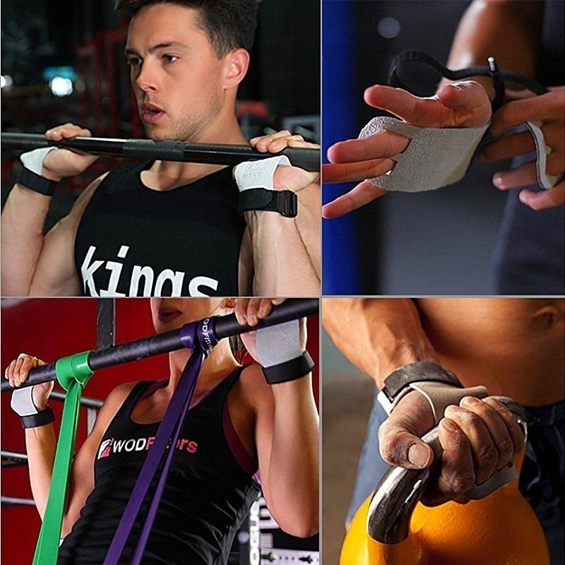 1Pair/2PC Gym Training Leather Palm Protector Size S/M/L Pull Up Weight Lifting Gymnastics Grip Hand