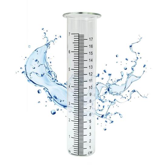 8,3 ιντσών πλαστικός μετρητής βροχής αντικατάστασης σωλήνας ανθεκτικός στο πάγωμα Διαφανείς εξωτερικοί μετρητές βροχής Καθαρής κλίμακας σωλήνας βροχής