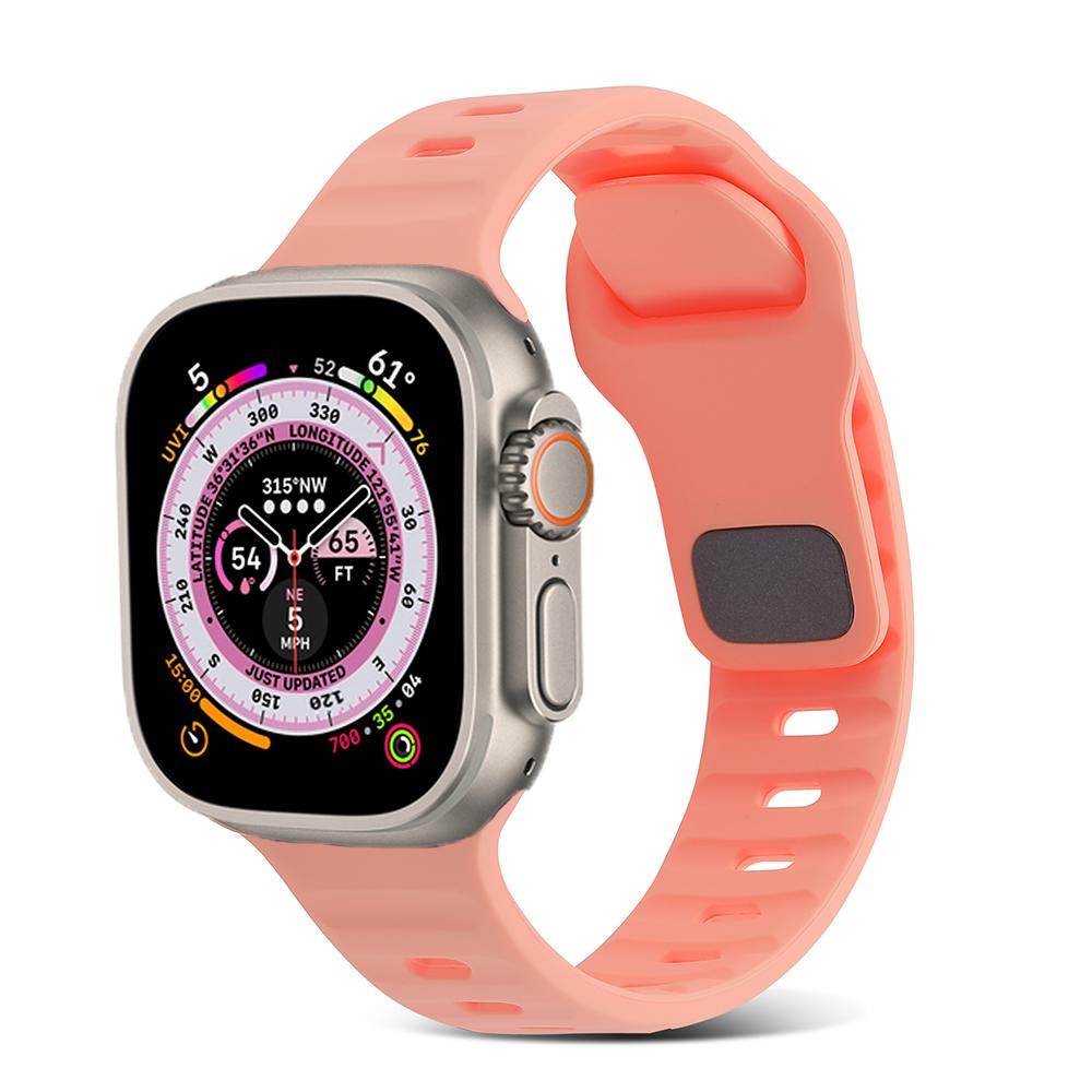 Silicone Strap for Apple Watch Ultra 3/2/1 49mm 11/10 46mm 42mm Sport Wristband iWatch Series 9 8 7 6 5 SE 3 45mm 41mm 44mm 40mm