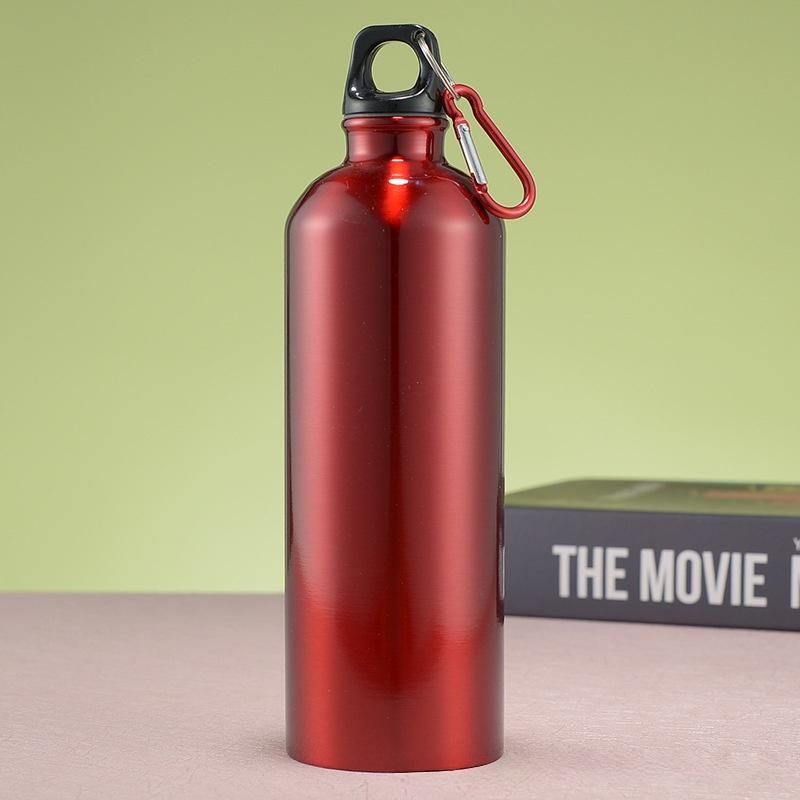 Portable Sport Bottle Customizable Colorful Print LOGO Aluminium for Biker Hiker Travel Promotion Gifts Presents Souvenir Bottle 500ml красный