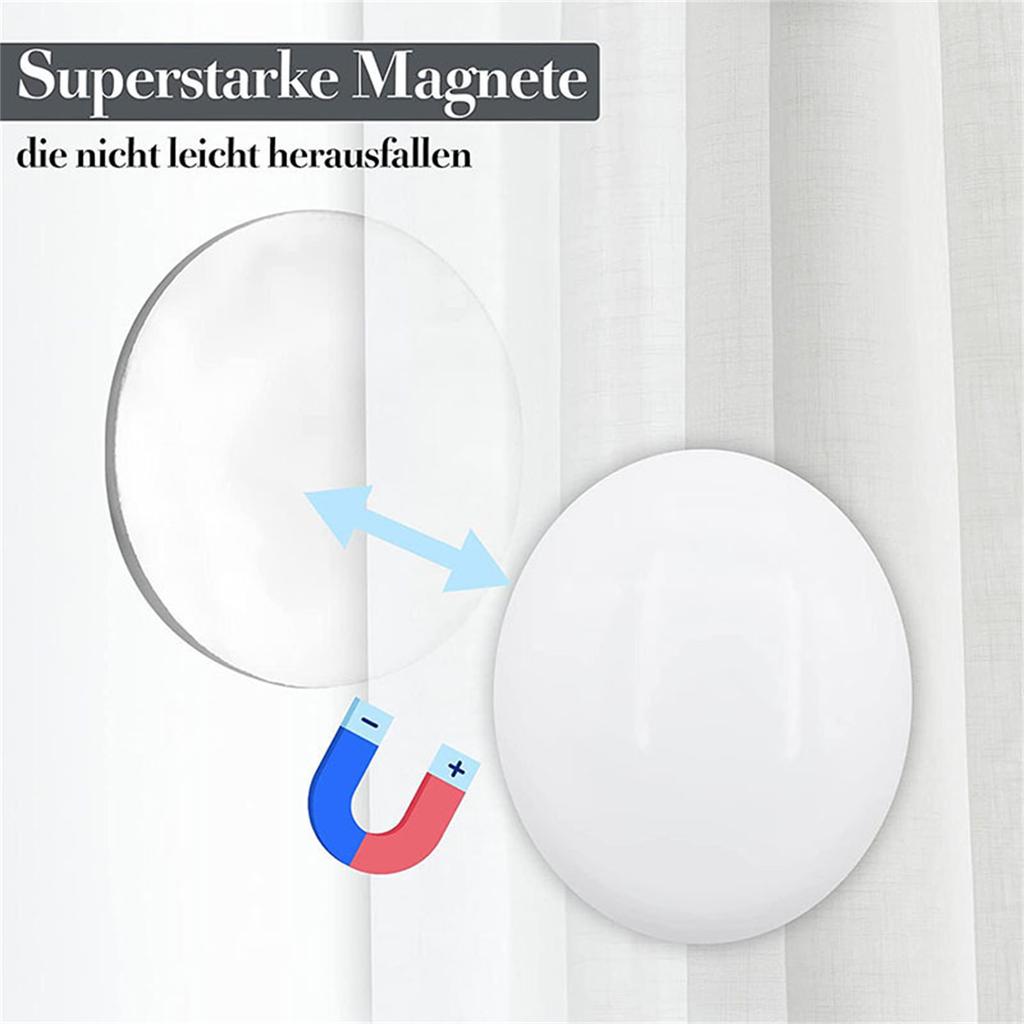 Set of 12pcs Magnetic Curtain Weights Windproof Shower Drapery Magnet Buckle Clips Balcony Curtains Cloth Counterweight