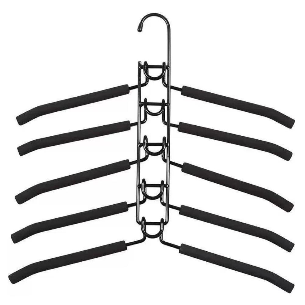 Space Saving Clothes Hanger 5 Layer Storage Holder New Clothes Drying Rack  Home Gadgets