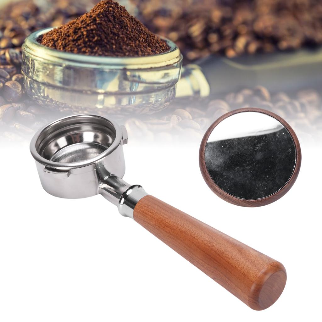 Coffee Portafilter Fit for Petrus 58mm Universal Bottomless 3 Ears Coffee Portafilter with Double Cup Portafilter Filter Basket