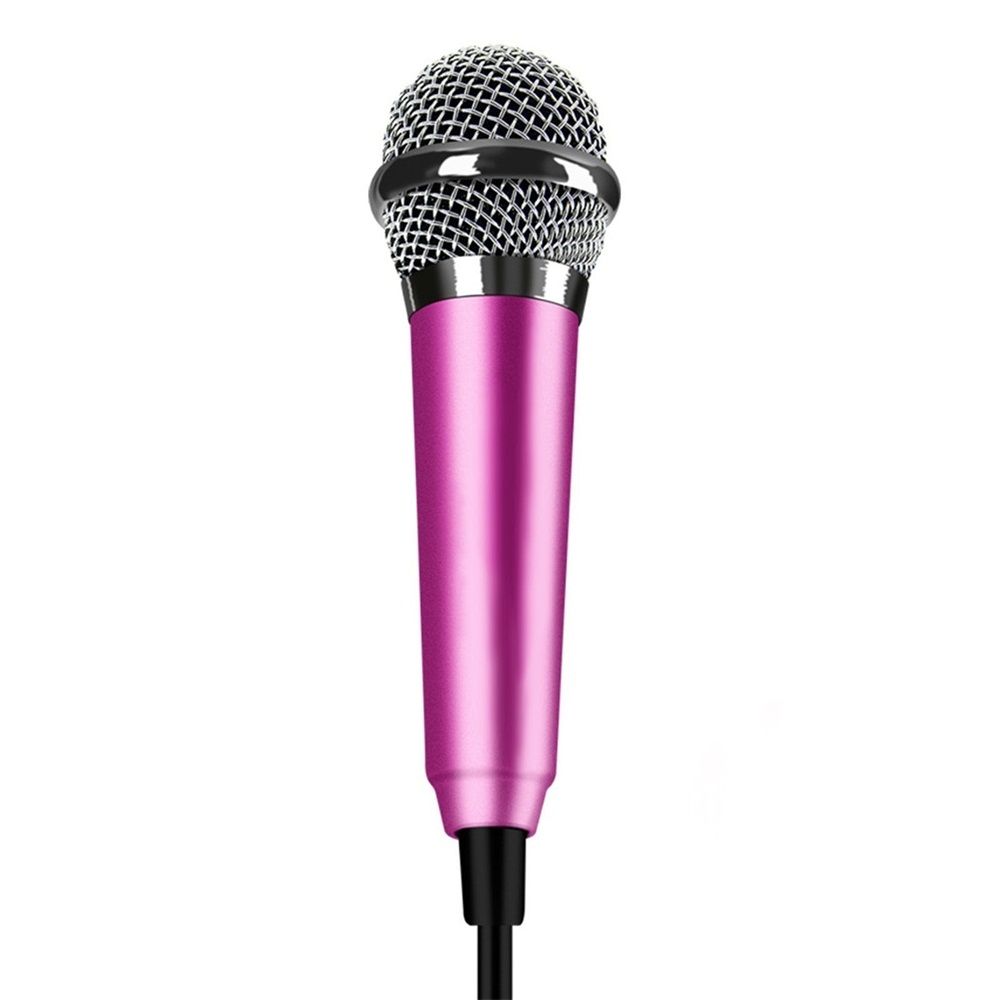 Portable Stereo Audio Condenser Mini Microphone Karaoke 3.5mm Wired
