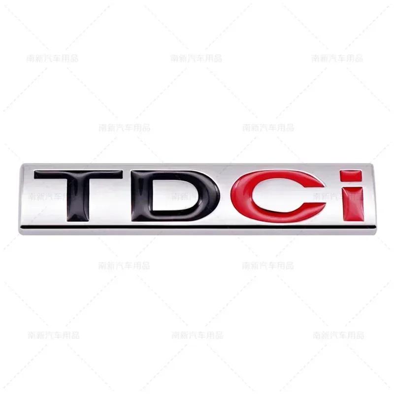 TGB8 3D Metal TDCI Letters Car Rear Trunk Emblem Badge Sticker Decals For Ford Kuga Explorer Transit Accessories