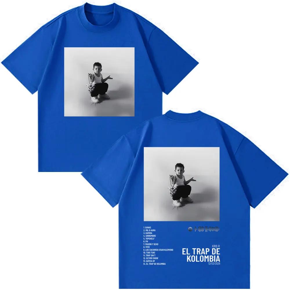 Rapper Kris R New Album 2026 Print Tshirt Unisex Women Vintage Hiphop Tshirts Summer Loose Casual Cotton Oversized Tshirts