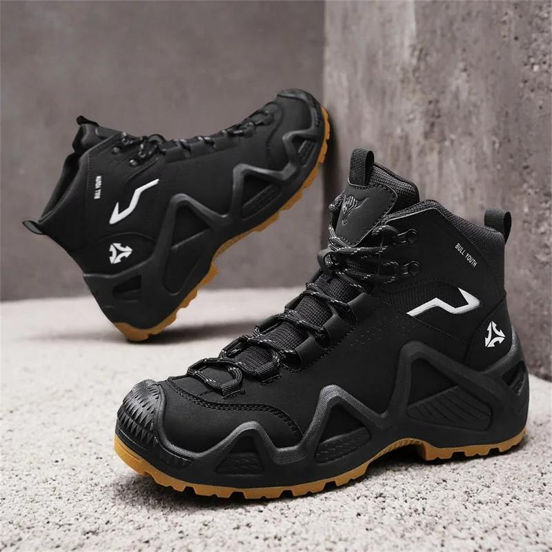 Męskie buty taktyczne ze paskami do treningu bojowego Wodoodporne paski Outdoorowe buty trekkingowe Oddychające Wielofunkcyjne motocyklowe