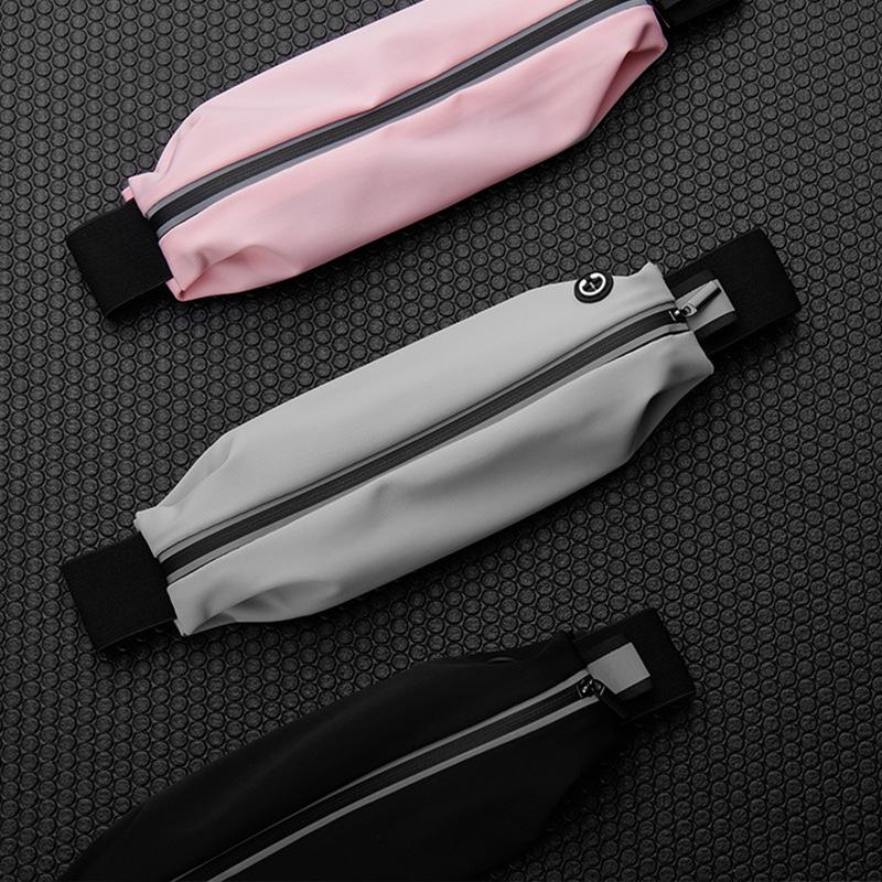 Lightweight Waterproof Sports Running Waist Bag - Invisible Elastic Phone Holder
