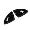 2Pcs Door Mirror Cap Left Right Glossy Black Rearview Mirror Cover Replacement for Chevy Cruze
