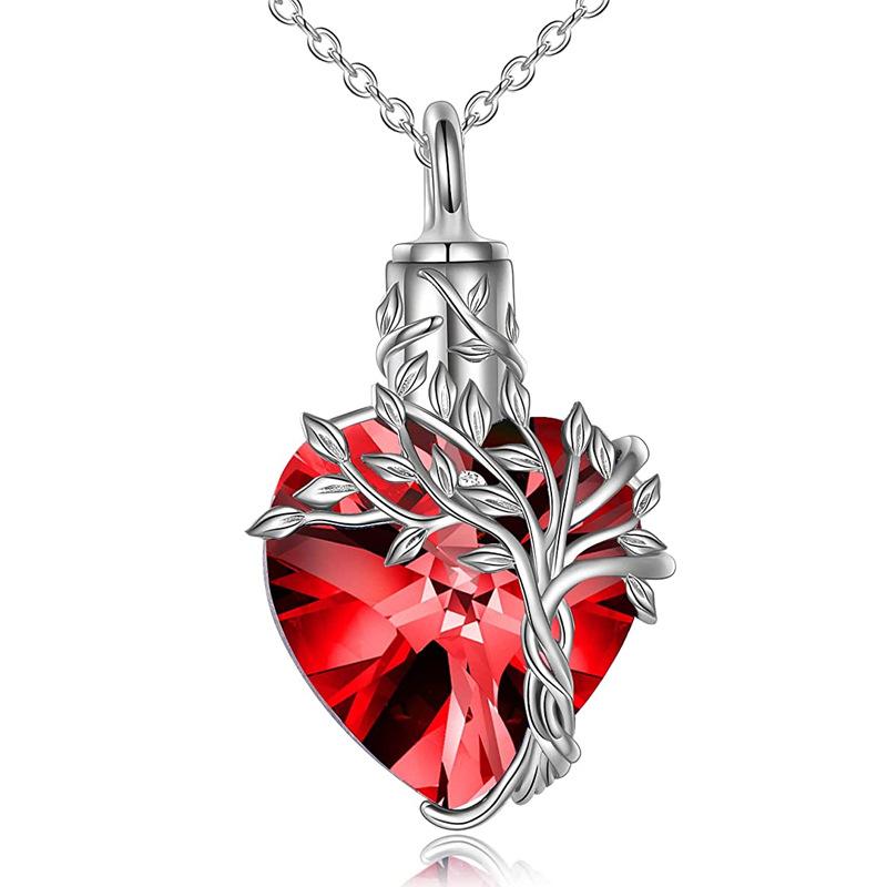 Herzbaum Halskette Gedenkschmuck Geschenke für Frauen Mädchen