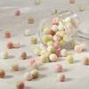 100pcs 8mm Pastoral Oil Painting Imitation Ceramic Glass Jade Crushed Beads for DIY Handmade Bracelets and Loose Beading