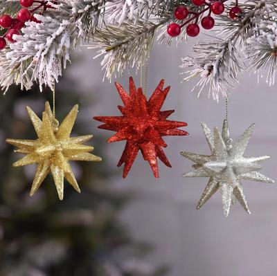 Champagne Exploding Star Pendant Ornament for Christmas Tree Decoration (2026)