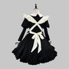 Lolita Japanese-Style Black Lace Maid Dress