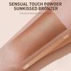 Shimmer Bronzer Powder, Highlighter Bronzer Contour Powder, Soft Texture, Natural Finish, All-Day Longevity, Lightweight, Breathable, Additive-Free