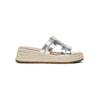 [Soft sheepskin] Ruth's same straw-woven thick-soled Uncle Zhou's house 5.5cm one-word H-slope heel fisherman sandals women's drag