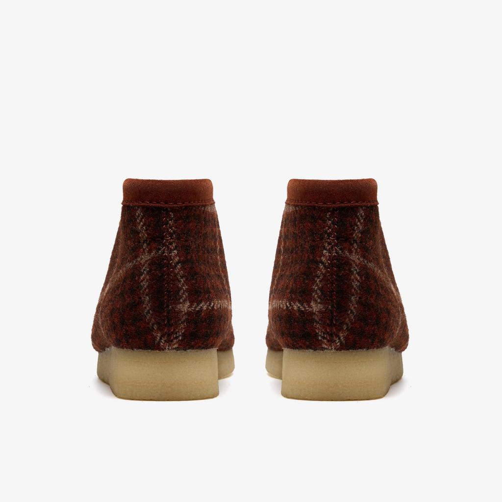 26182793 Harris Tweed A Clarks Wallabee Boot Rust Tweed Combi ( Men's )