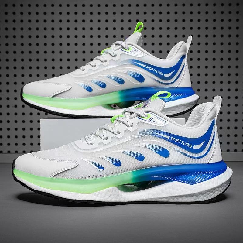 

Кроссовки для бега сверхлегкие мужские кроссовки амортизирующие кроссовки с мягкой подошвой корейская версия повседневная спортивная обувь попкорновая подошва дышащая бег 39