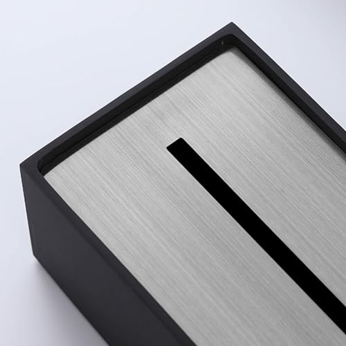 Stylish tissue case, tissue box, tissue holder, tissue cover, simple, cute, luxurious, heavy, stylish stainless steel plate with a cement and concrete