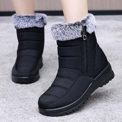 Snow Boots Women's Winter Cotton Shoes Short Boots In the Elderly Fleece Thickened Large Size