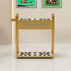 12-Hole Iron Art Billiard Cue Rack