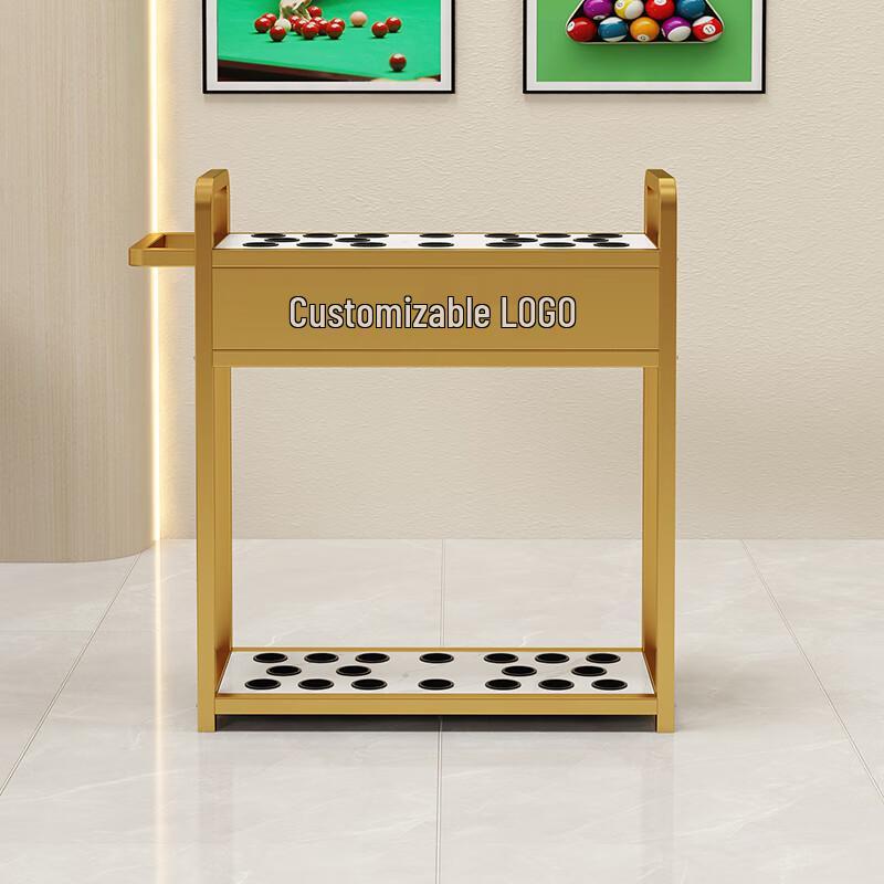 12-Hole Iron Art Billiard Cue Rack