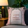 Fantasy Novel AA Court of Thorns and Roses Pillow Case Natural Linen Pillow Case DoubleSided Decor Sofa Pillowcase Home Decor