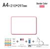 Double-Sided Magnetic Kids Whiteboard: Desktop Erasable Blackboard for Drawing and Live Streaming Prompts.
