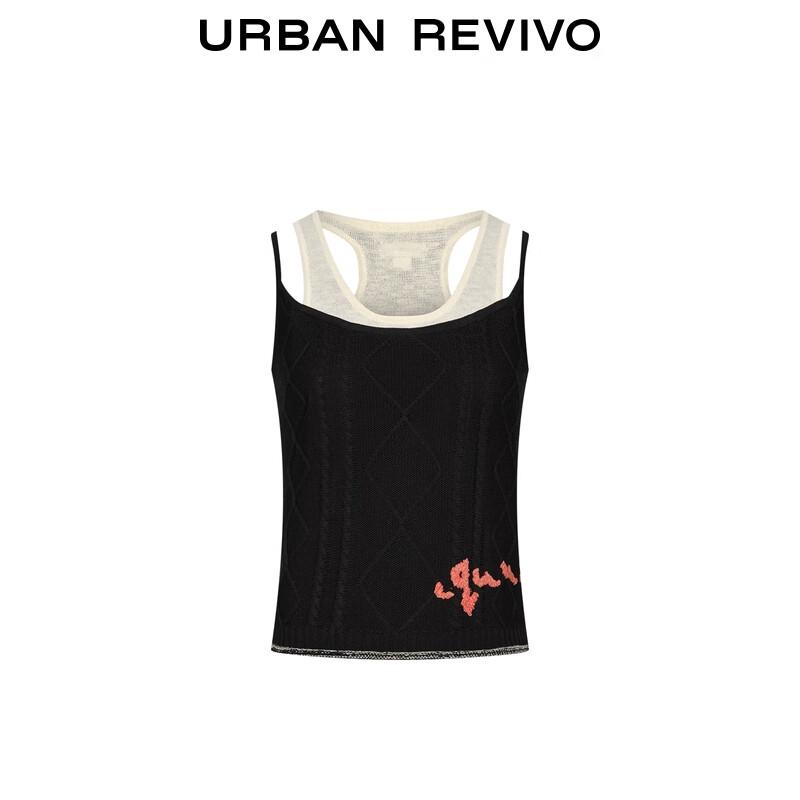 UR Women's Designer Two-Piece Look Knit Camisole