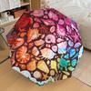 Ocean Animals Themed Folding Umbrella Fashion Auto-Open 8 Iron Ribs Plastic Handle Foldable Sunshade Perfect Christmas Gifts