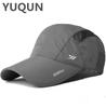 Men's hat spring and summer thin mesh breathable cap cool hat men's casual baseball cap sunscreen visor