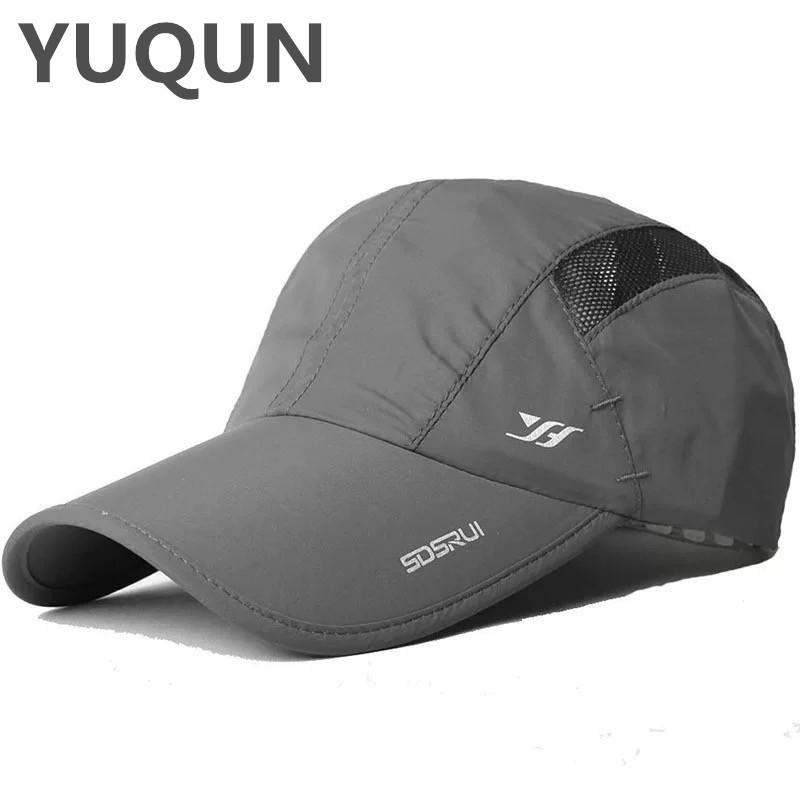 Men's hat spring and summer thin mesh breathable cap cool hat men's casual baseball cap sunscreen visor