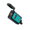 Motorcycle Square Fast Charging Dual USB Charger with Voltmeter Integrated SAE Socket