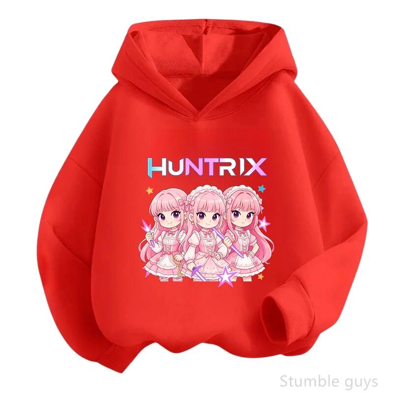Spring Fall Urban Casual Kpop Anime Hoodie Boys Girls Long Sleeve Hooded Pullover Fashion Printed Streetwear Outerwear 100