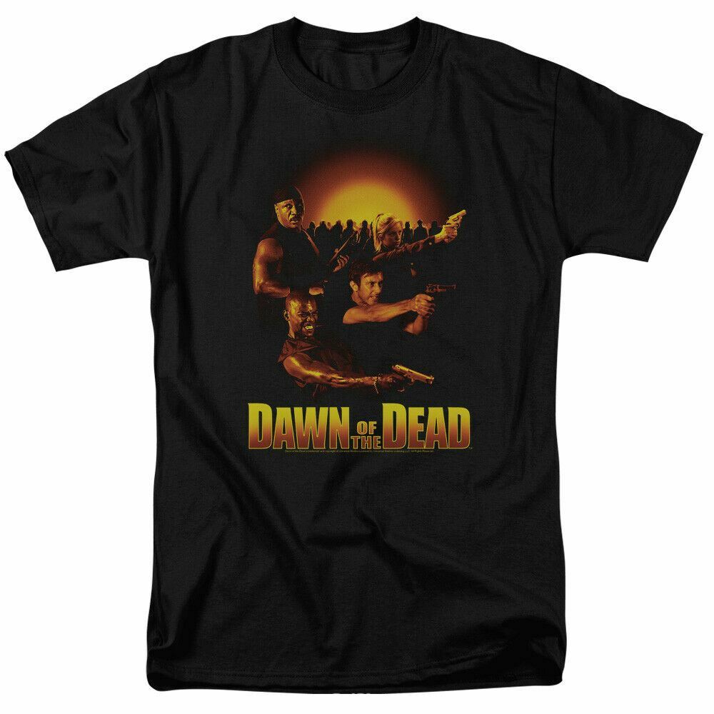 Dawn of the Dead Dawn Collage T Shirt Mens Licensed Zombie Movie Tee Black XL