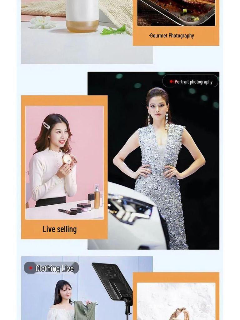 LED Fill Light: Professional Panel for Streamers & Photographers - Perfect for Live Streaming, Beauty Shots, and Indoor Photography.