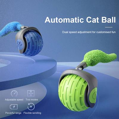 Katzen interaktiver Ball Spielzeug wiederaufladbar Smart Haustier Elektrisches Spielzeug 2 Modi Hund Katze Training imitiert Maus Katzen Training Teaser Katzenspielzeug