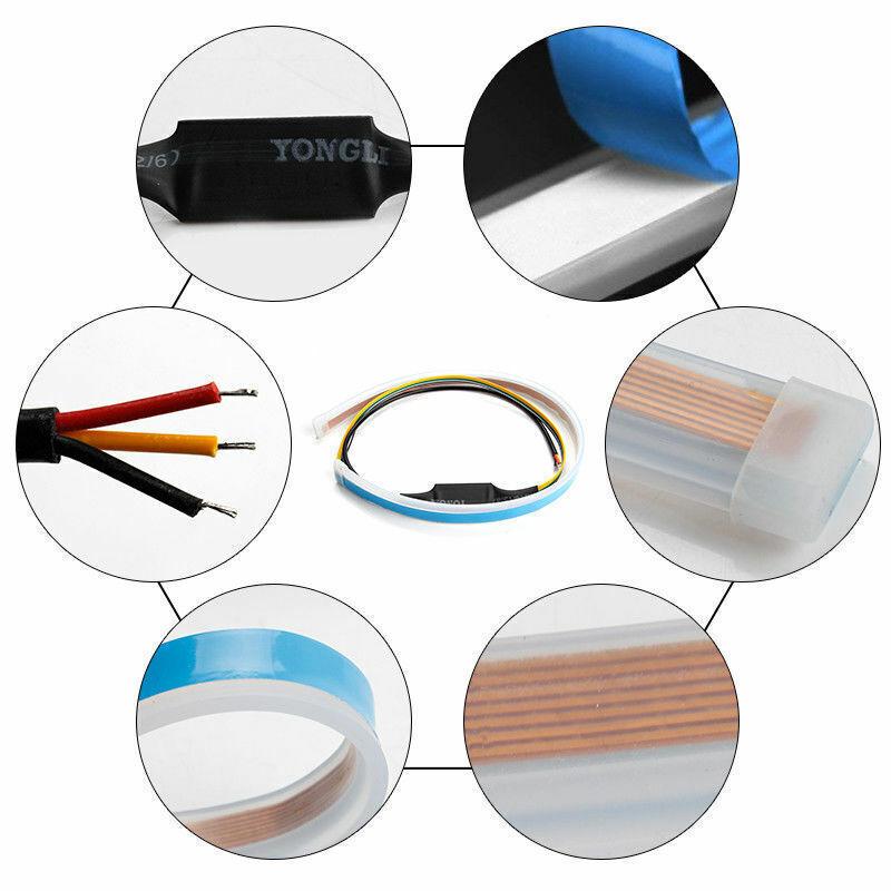 30cm LED Car/Van/Trunk Tailgate Tail Light Turn Signal Running Flow Strip Lamps-