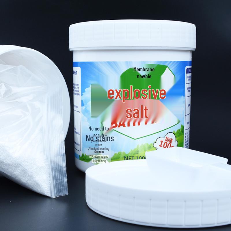 Explosion Salt Laundry Stain & Yellowing Remover: Whitening & Color-Safe Detergent for Infants & Toddlers