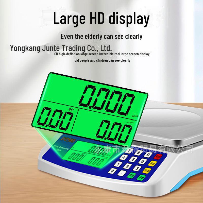 DT580 Electronic Kitchen Scale, 30kg Capacity for Baking, Food, Fruit, and Vegetables