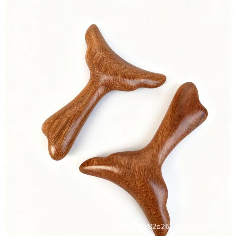 Sandalwood Gua Sha Board: Multi-Functional Scraping Tool for Leg, Shoulder, and Neck Acupressure and Meridian Massage