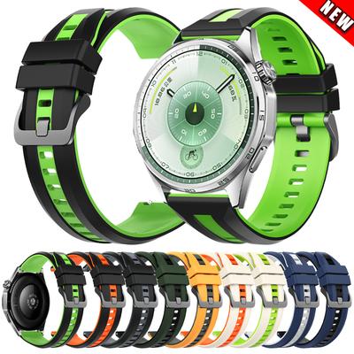 22mm Silikon-Uhrenarmbänder für HUAWEI WATCH 5 GT 6 GT6 Pro GT5 46mm Ersatzarmband für Honor MagicWatch 2 46mm Sportarmband