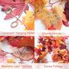 1.7m Red Autumn Maple Leaves Creative Fake Autumn Vines Artificial Maple Garland  Halloween Decor