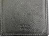 Used 180053 PRADA Prada leather bi-fold long wallet black black