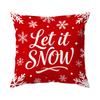 Merry Christmas Theme Pillowcase Printed Polyester 40/45/50Cm Throw Pillowcover Decorative Sofa Cushion Pillowslip Home Decor