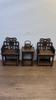 Mini Chinese Style Wooden Table Chair Stove Model Scene Decoration Ornament Taishi Chair for 1/12 1/8 Scale BJD Action Figures