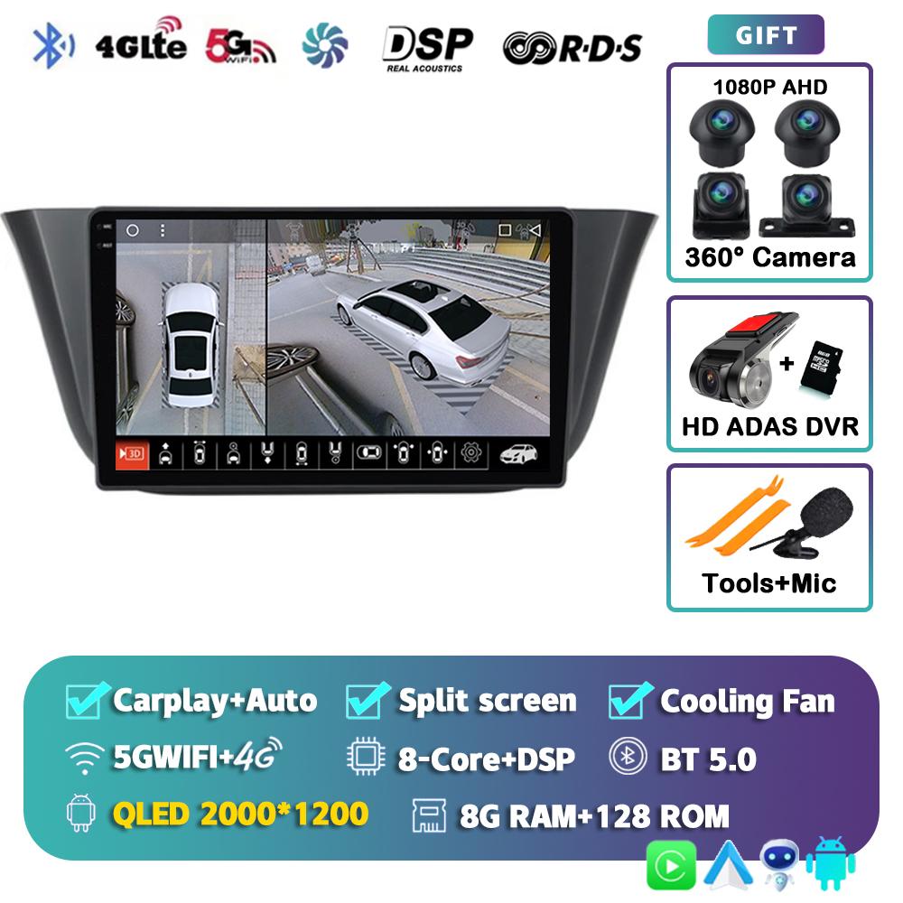 Android 14 Carplay Auto For Iveco Daily 2013 - 2018 2019 2020 2021 Car Radio Multimedia Player Stereo WiFi+4G BT 360 Camera DPS