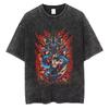 Nika Luffy Gear  ONE PIECE Anime Harajuku Retro Washed Tshirt  Cotton Men Streetwear Women Short Sleeves Unisex Top