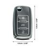 uxcell Smart Key Fob Case Cover Compatible with Volkswagen Compatible