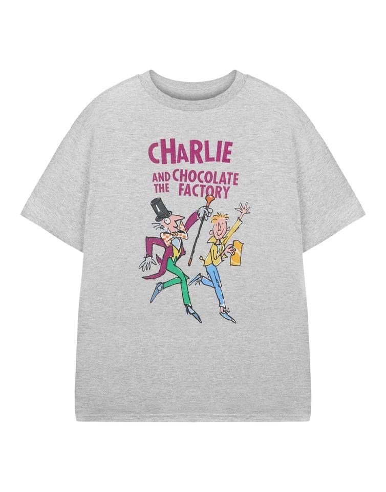 

Roald Dahl Charlie and The Chocolate Factory Short Sleeved T-Shirt Unisex Kids XL